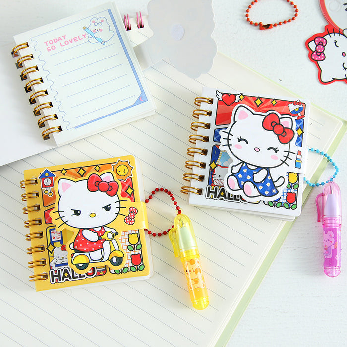Wholesale 2pcs Mini Notebook Set — Cartoon-Themed Pocket Diary &  Ballpoint Pen Combo