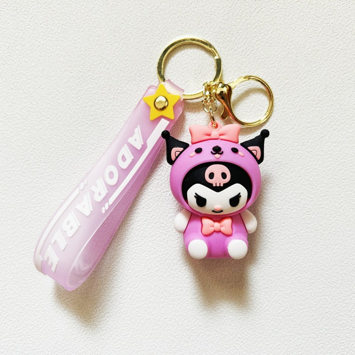 Wholesale PVC cartoon doll Keychain JDC-KC-WuYi093