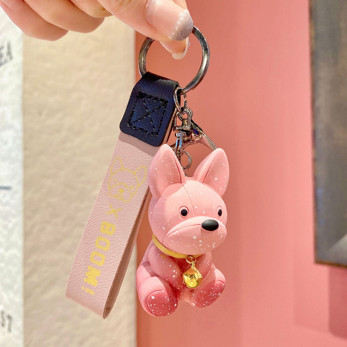 Wholesale Resin Starry Sky Puppy Keychain JDC-KC-ShuoT023