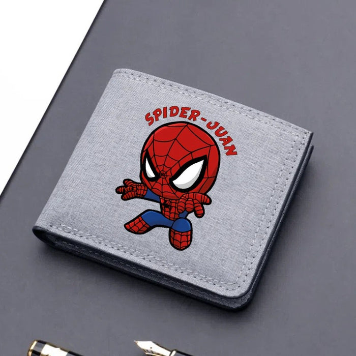 Wholesale Cartoon Print Ultra Thin Canvas Card Wallet Modern Cool Unisex Everyday Fashion Accessory