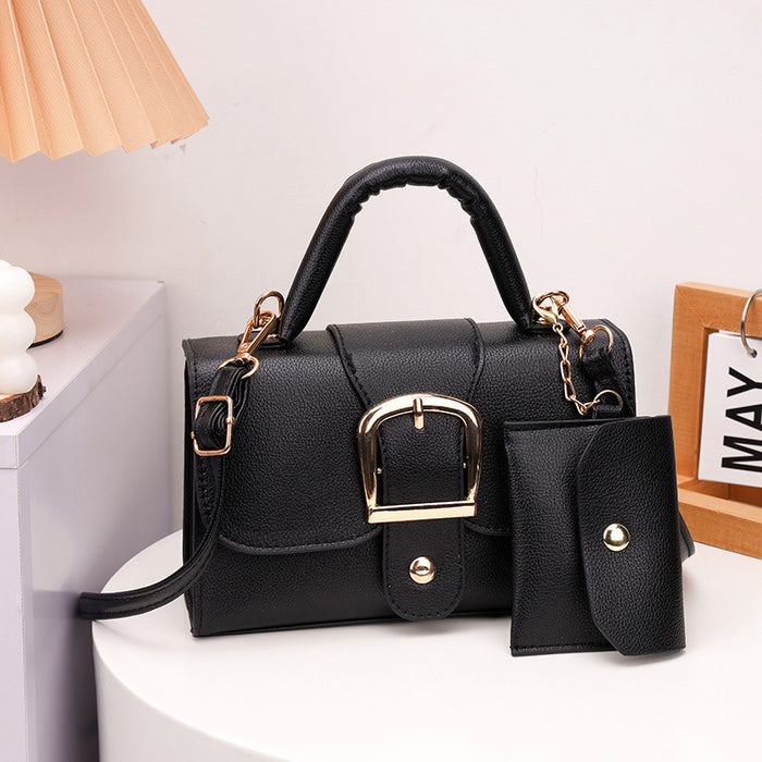 Wholesale Candy Color Small Square Bag PU Leather Simple Retro Handbag Crossbody Shoulder Bag JDC-SD-GeC001