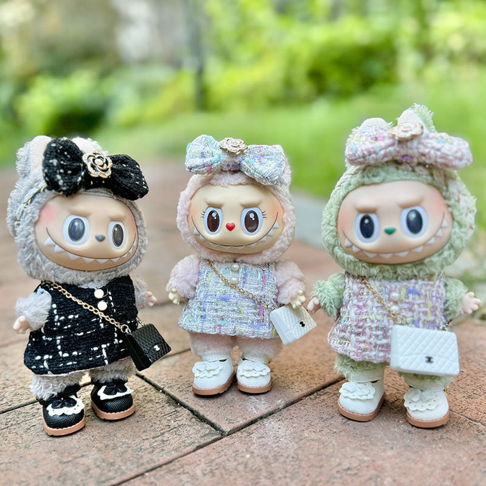 Wholesale mini doll clothes cute colorful camellia style