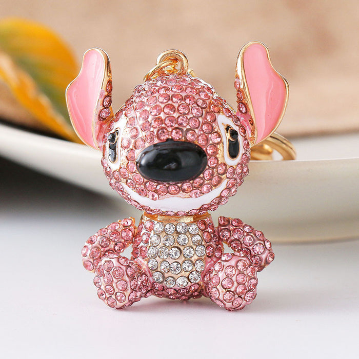 Wholesale Cartoon Diamond Alloy Keychain JDC-KC-ChaoK055