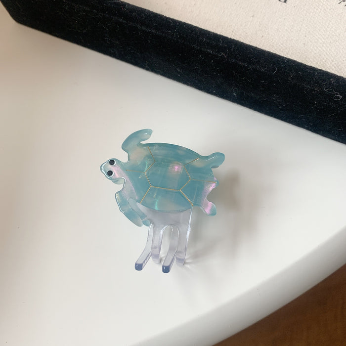 Wholesale Ocean Series Turtle Acetic Acid Grab Hair Clip Tail Clip Niche High-end Touched Hair Accessories Hairpin Shark Clip Women