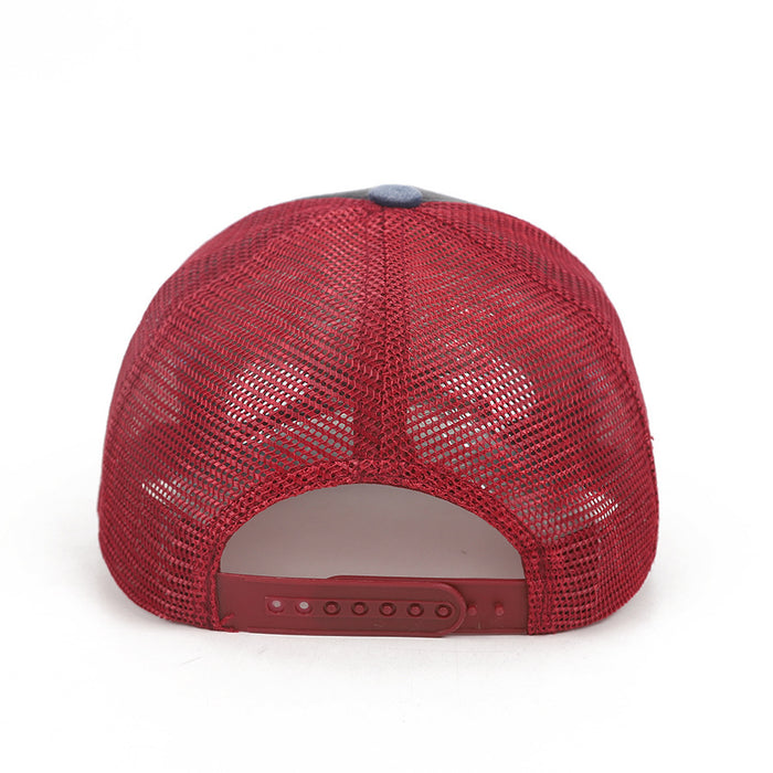 Wholesale Hat light version can be customized with embroidered LOGO for aging, washed cotton hat, breathable mesh hat, outdoor sun protection hat