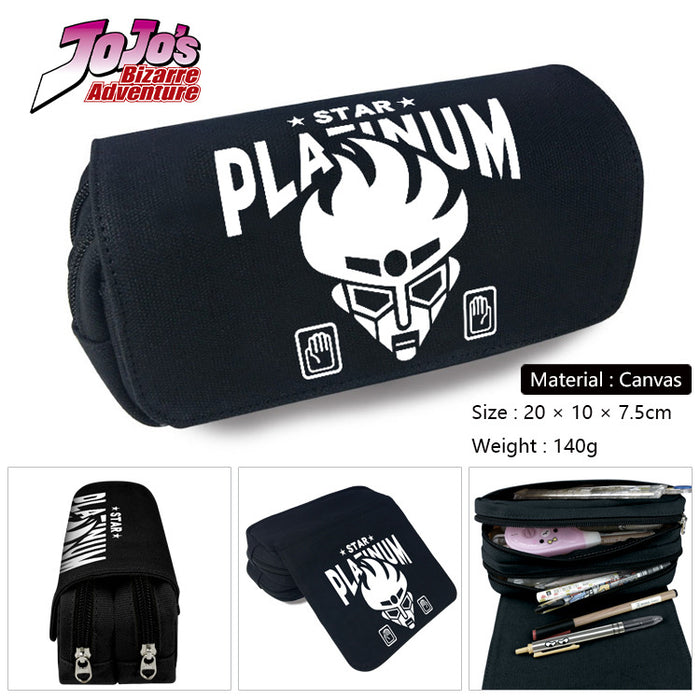 Wholesale Anime Cartoon Canvas Pencil Case Stylish Student Stationery Pouch