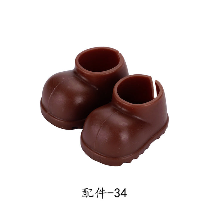 Wholesale  Adaptable Keychain Hanging Cotton Doll Plush Toy Dress-Up Shoes Boots with Pendant