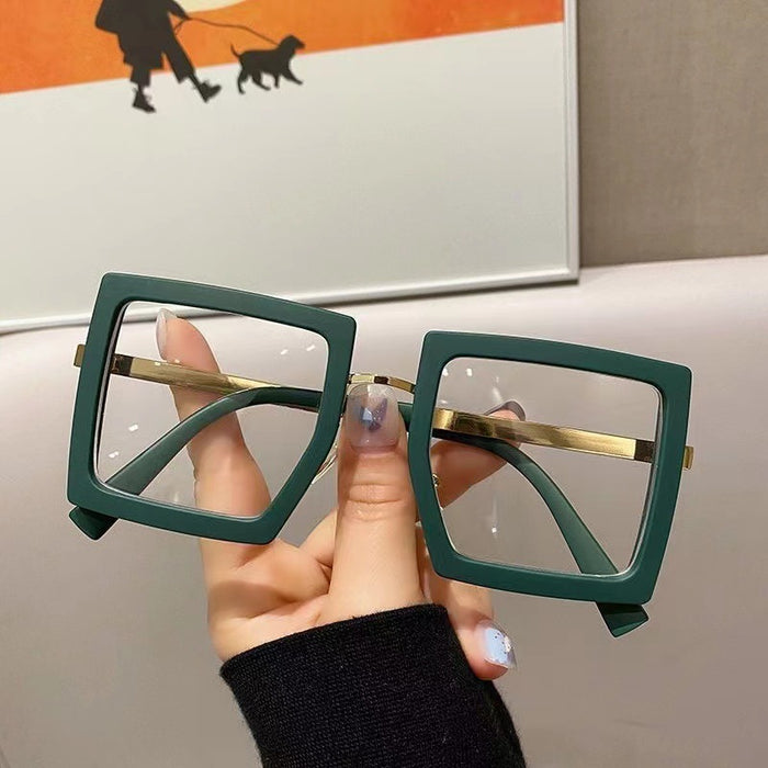 Wholesale large frame square Anti blue light Sunglasses frame female