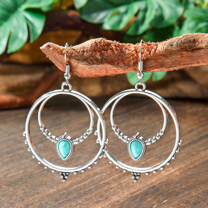 Wholesale Bohemian Drop Acrylic Earrings Vintage Fashion Accessory MOQ≥2