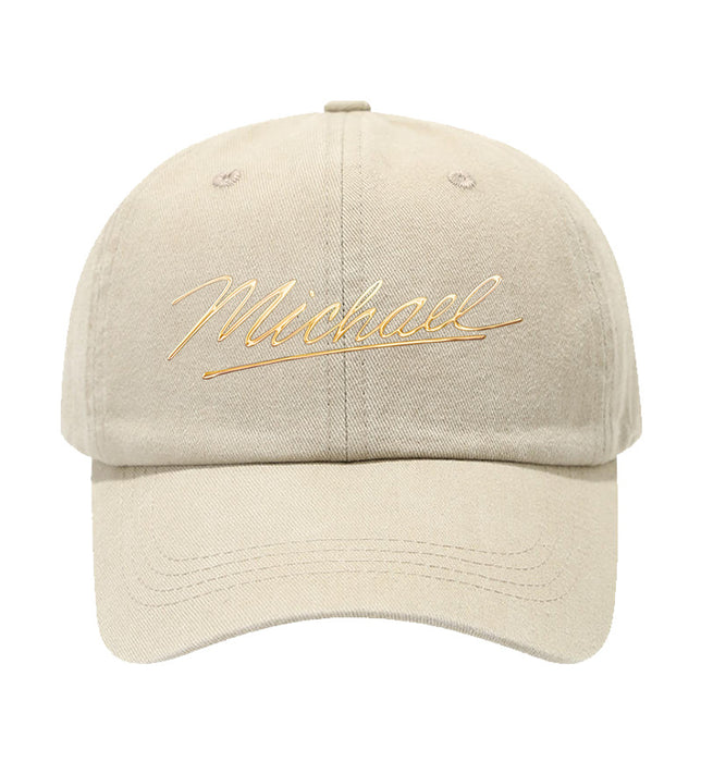 Wholesale Michael son Signature Vintage Washed Baseball Cap Embroidered Breathable Fashion Accessory