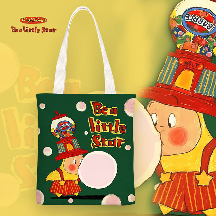 Wholesale Cartoon print canvas shoulder bags