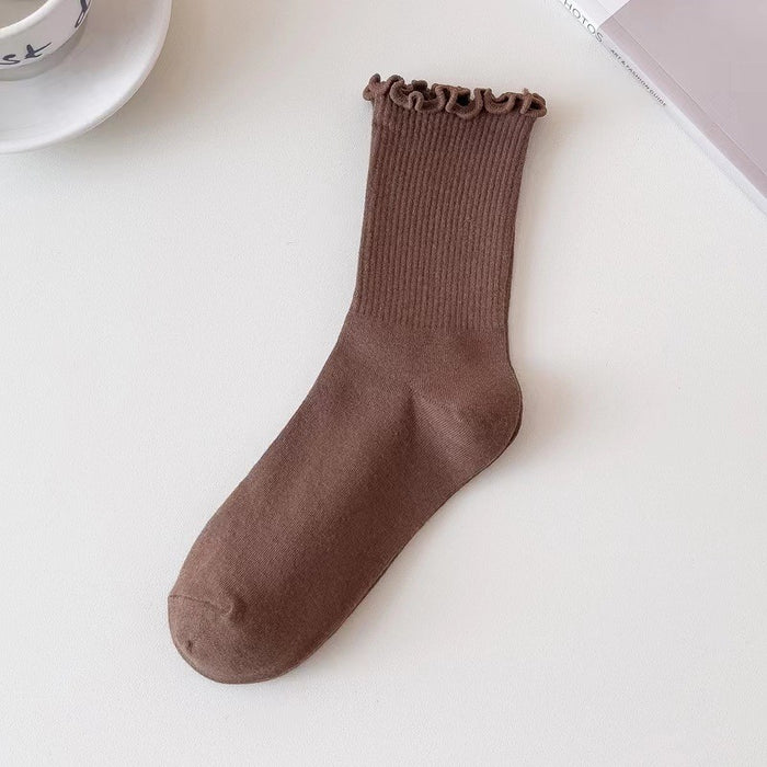 Wholesale Socks, mid length socks, stacked socks, college style socks