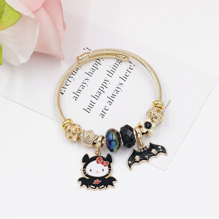 Wholesale Adjustable Skull Ghost Pendant Bracelet Stainless Steel MOQ≥2