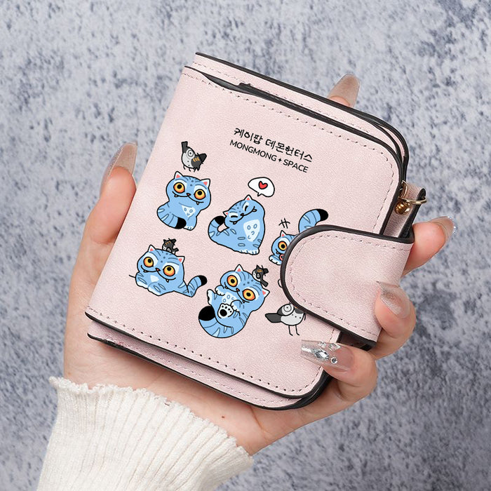 Wholesale Cute Devil Hunter PU Wallet For Women Card Holder Coin Purse Youth Campus Fashion Accessory