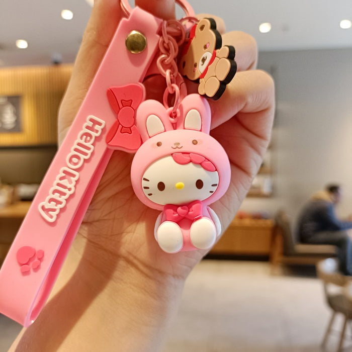 Wholesale Silicone Cartoon Doll Keychain JDC-KC-MingT157