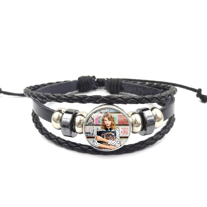 Wholesale Woven Leather Bracelets JDC-BT-HengX035