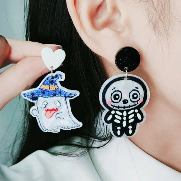 Wholesale  earrings earrings personality skeleton  web ghost mummy earrings earrings