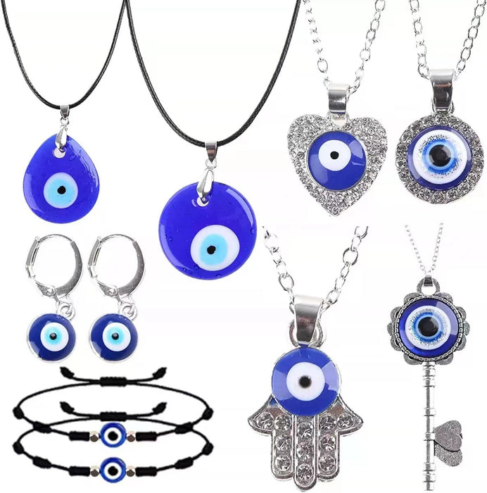 Wholesale Blue Eye Multi Style Mixed Set Devil's Eye Bracelet Hanging