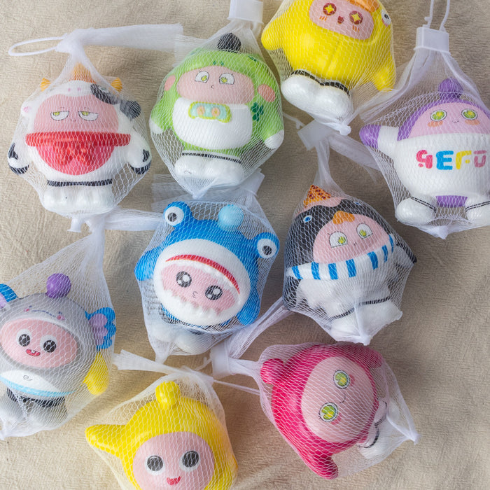 Wholesale 7pcs/set Decompression Internet celebrity hot-selling decompression children' s toy slow rebound pinch