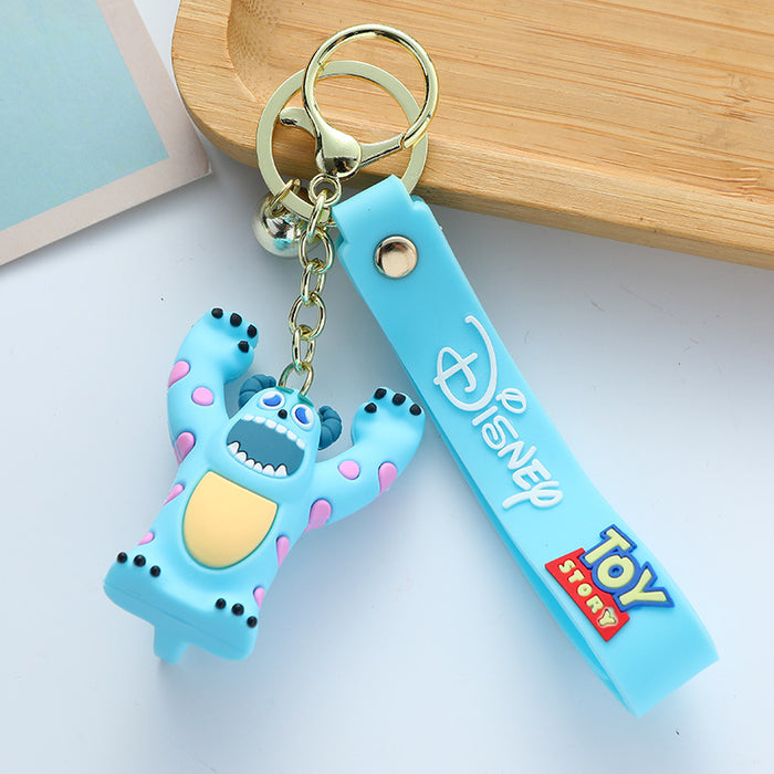 Wholesale Silicone Cartoon Keychain Pendant Car Key Accessory and Bag Charm for Everyday Use