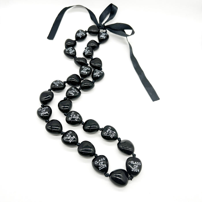 Wholesale Acrylic Imitation Nut Ribbon Knot Graduation Season Ribbon Wreath Necklace
