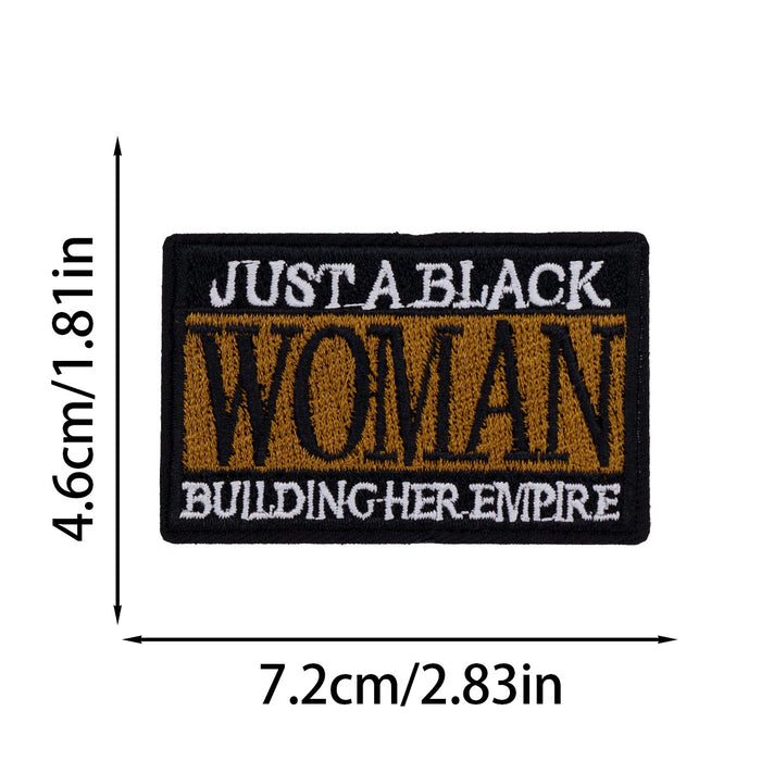 Wholesale Black Girl Embroidered Cloth DIY Patches