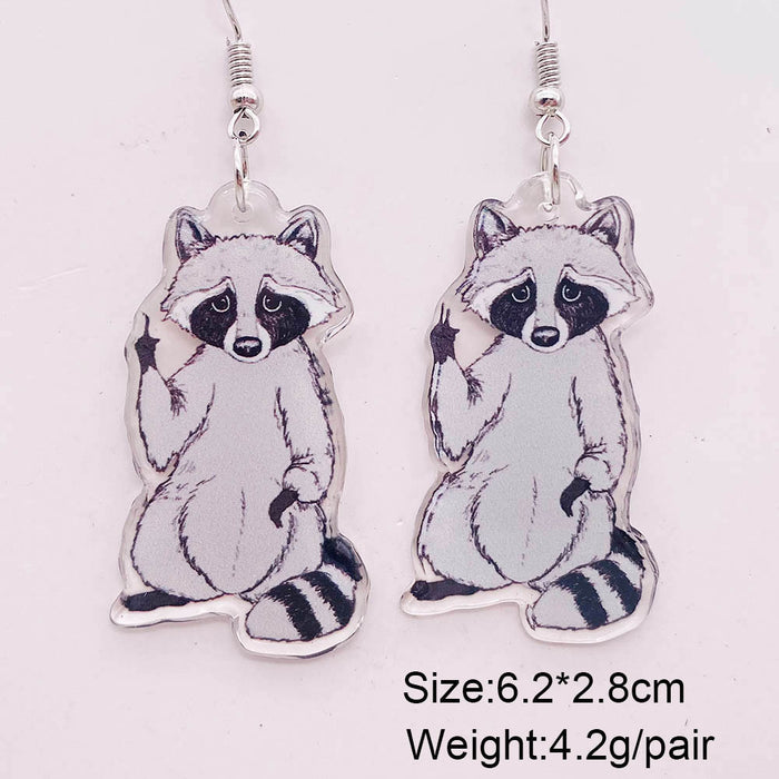 Wholesale  jewelry  Pumpkin cat ghost acrylic pendant earrings