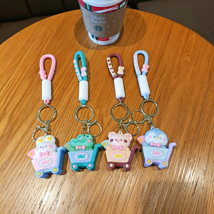 Wholesale Cute Cartoon 3D Doll Silicone Keychain JDC-KC-MingT125