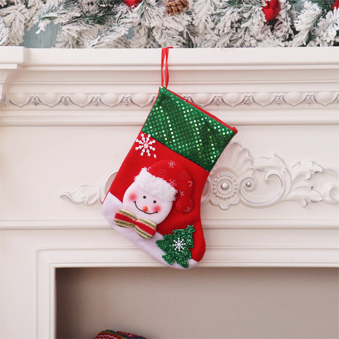 Wholesale Christmas stocking gift bags,  Christmas scene window display pendants,  Christmas decorations,  children' s candy bags