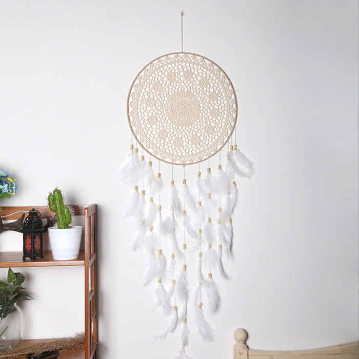 Wholesale Bohemia 40cm Circle Dream Catcher JDC-DC-mengs002