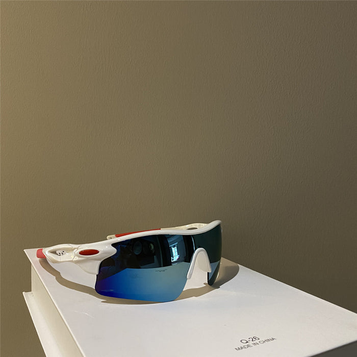 Wholesale Punk style one-piece sunglasses, personalized eye protection sunglasses