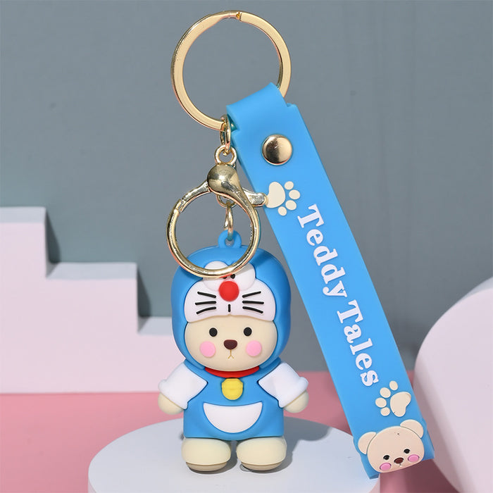 Wholesale Cartoon Doll Silicone Keychain JDC-KC-HongSheng004