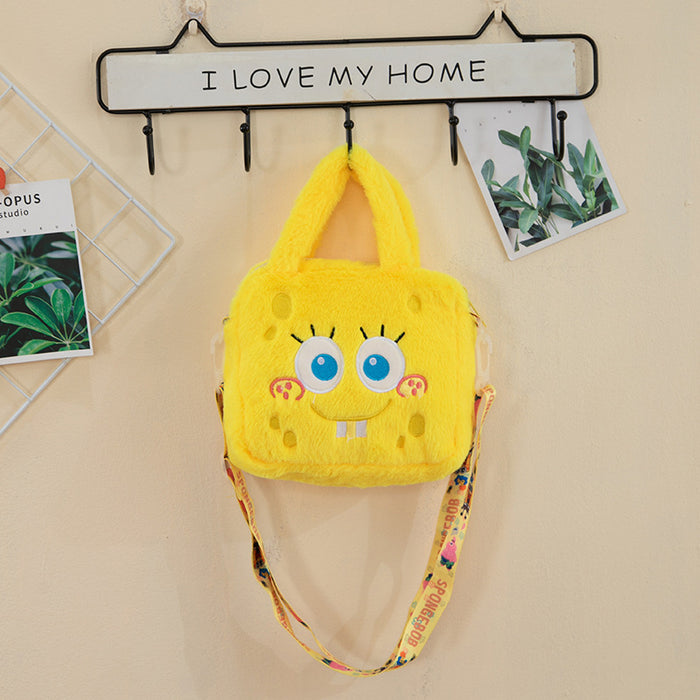 Wholesale Cartoon velvet bag children's cute all-match storage small change bag grab doll messenger bag