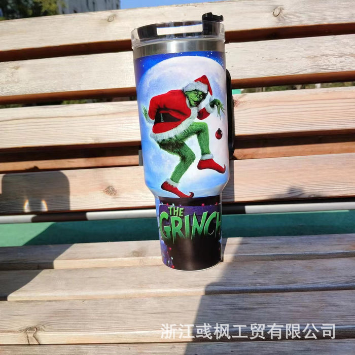 Wholesale 304 Stainless Steel Christmas Series 40oz Insulated Car Cup MOQ≥2