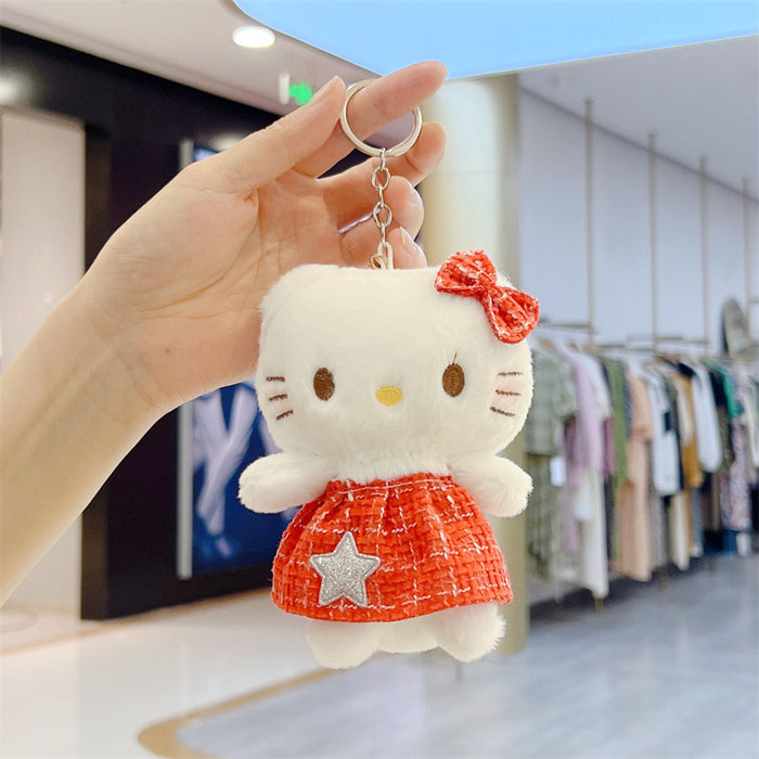 Wholesale  Plush Small Pendant Bag Keychain Bouquet Doll