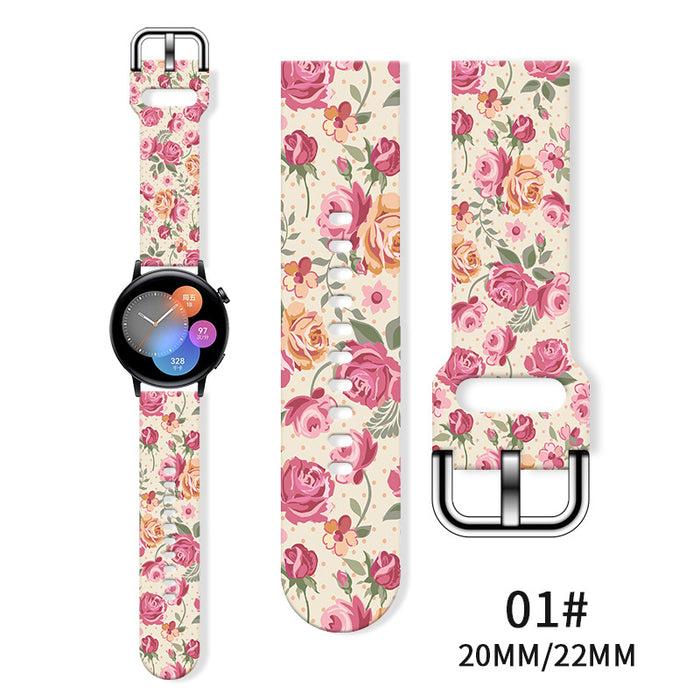 Wholesale Printed  Tpu Watch Strap Wrist Strap JDC-WD-NuoQi085