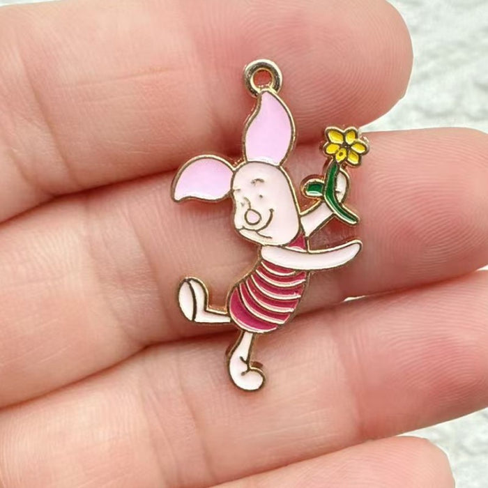 Wholesale Cute cartoon-style enamel alloy DIY pendant