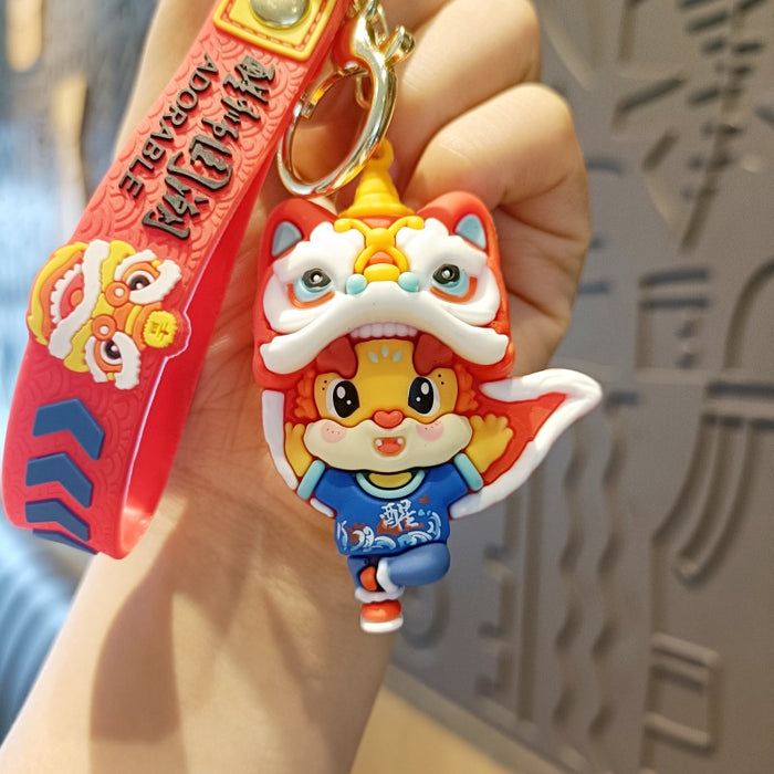 Wholesale Cartoon Silicone Doll Keychain JDC-KC-MingT184