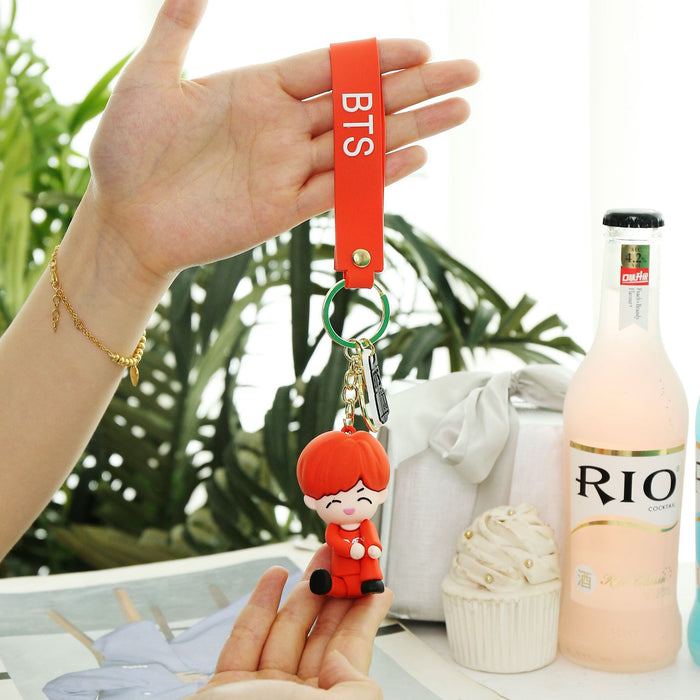 Wholesale Silicone Cartoon Doll Keychain JDC-KC-AnHe001