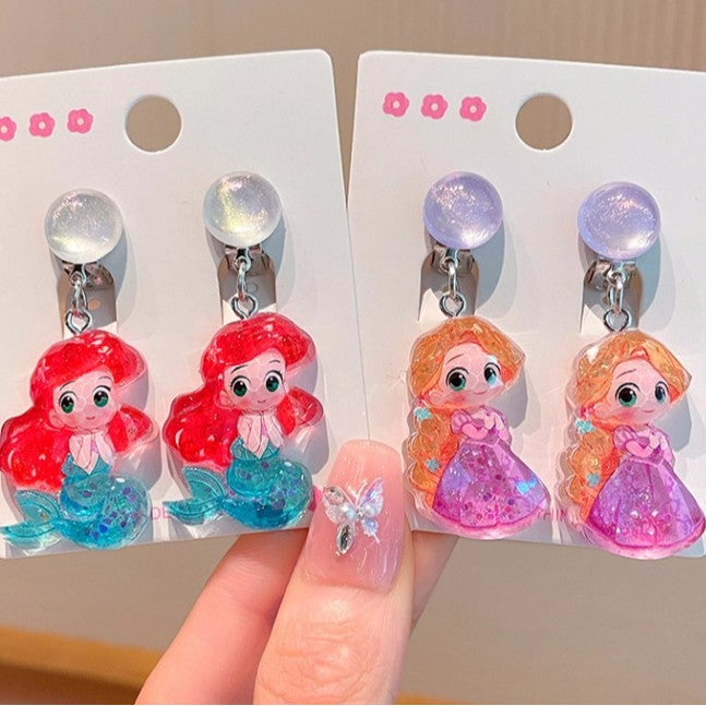 Wholesale Children' s Princess Jewelry Earrings