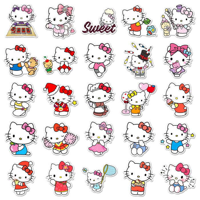 Wholesale 50pcs Cat Stickers Waterproof Decorative Stickers
