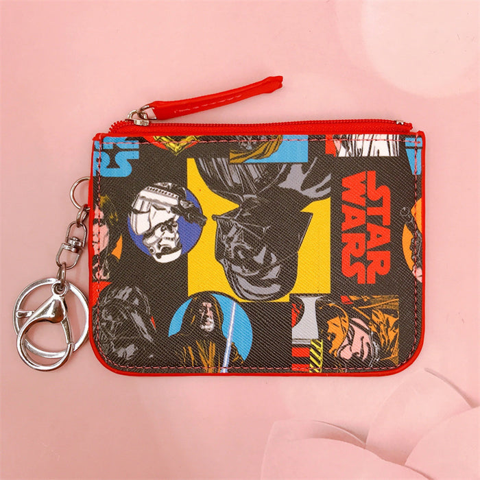 Wholesale PU Cartoon Printing with Key Ring Coin Card Holder JDC-WT-YaLL014