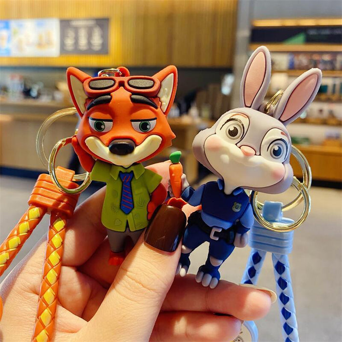 Wholesale Bag Pendant Keychain Rabbit Keychain Car Keys Fox Keychain