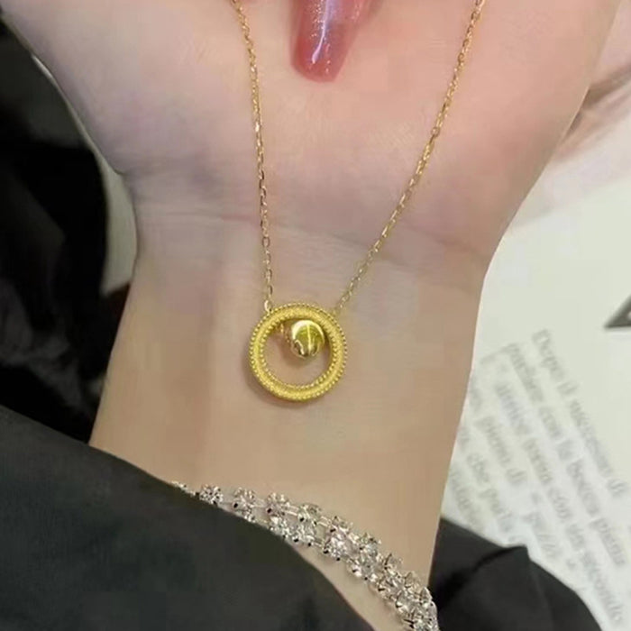 Wholesale Necklace Women's Gold Trendy Ladies Fashion Transfer Bead Decoration Clavicle Chain