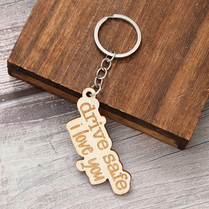 Wholesale Wooden Keychain Mother's Day JDC-KC-YiTian003