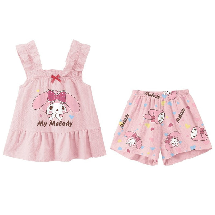 Wholesale Cartoon Cute Vest Suspenders Bowknot Children's Pajamas JDC-PJ-XiaoHZ003