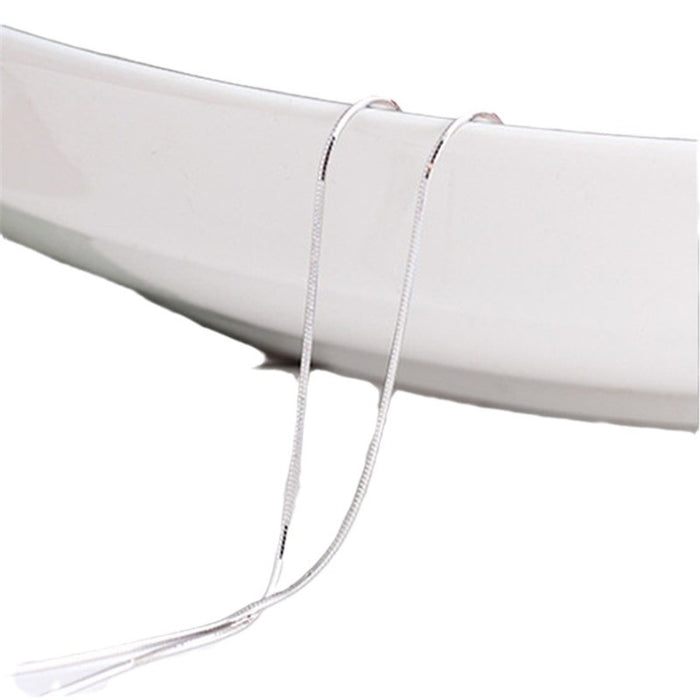 Wholesale Personalized and versatile snake chain necklace, fashionable silver single chain with snake bone chain