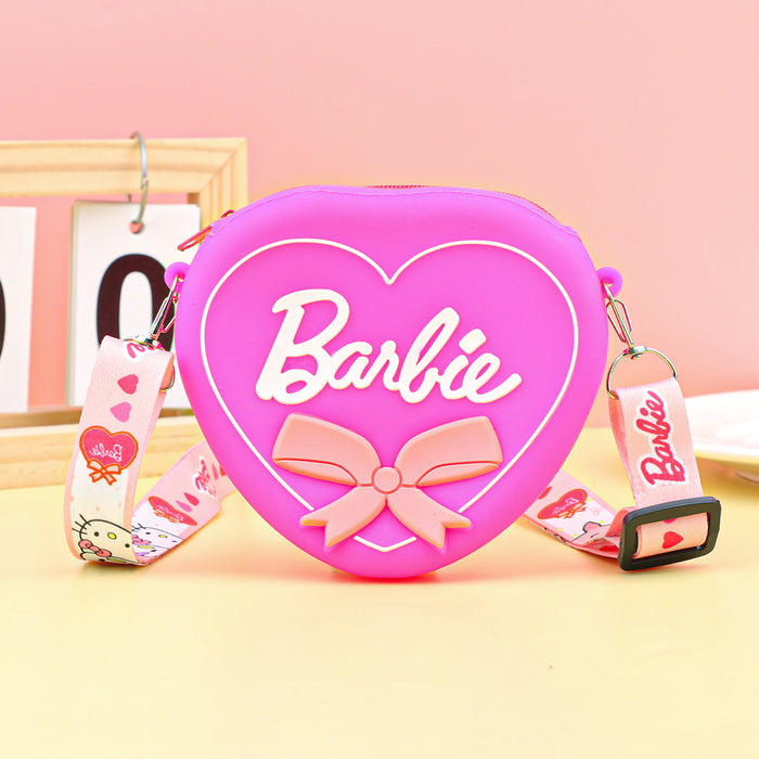 Wholesale Cartoon Silicone Zip Coin Purse for Kids Cute Crossbody Bag for Earphones MOQ≥5