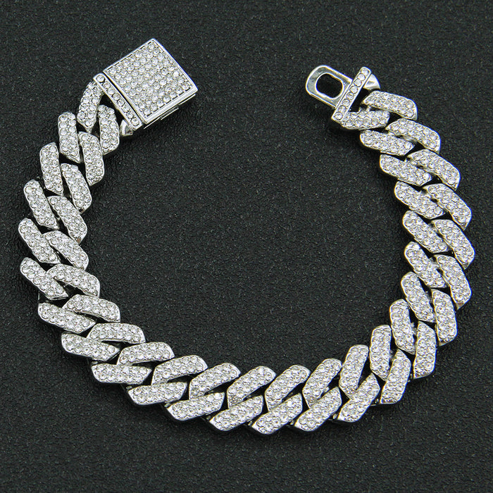 Wholesale hip-hop full-Diamond Cuban chain necklace