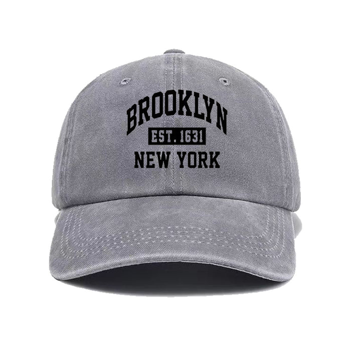 Wholesale New washed letter embroidered duck tongue hat, fashionable and personalized sun shading baseball cap